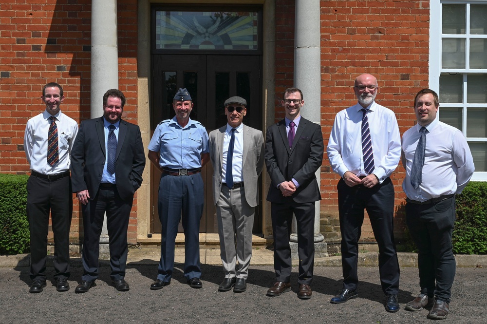 Royal Air Force air history branch personnel visit RAF Mildenhall