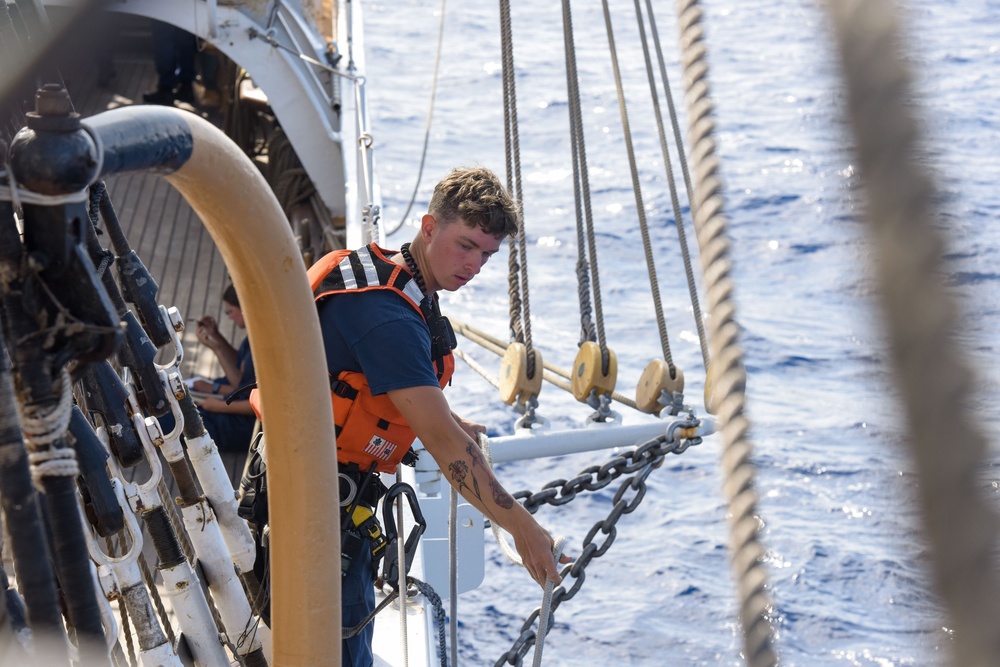 USCGC Eagle underway