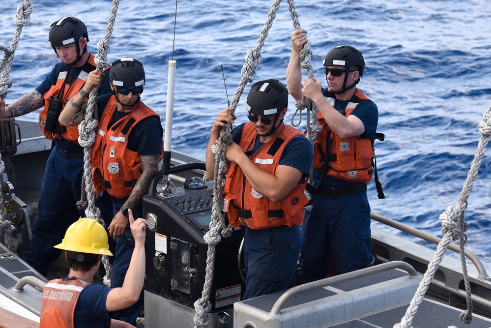 USCGC Eagle small boat operations