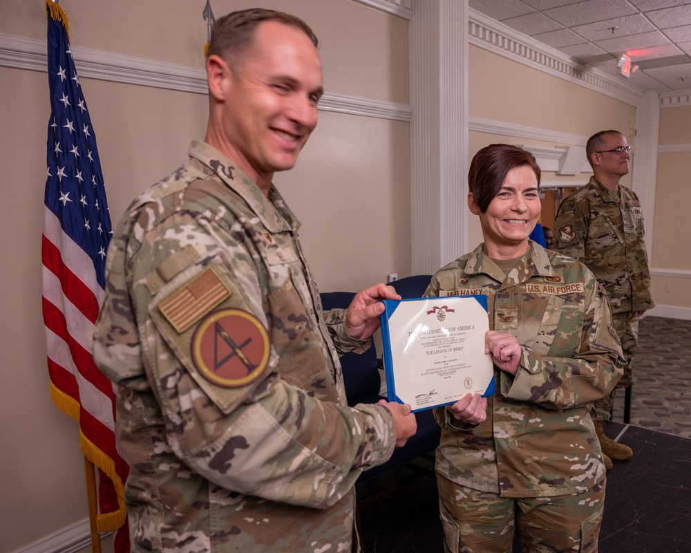 4th Mission Support Group bids farewell to Col. McElhaney and welcomes Col. Walker