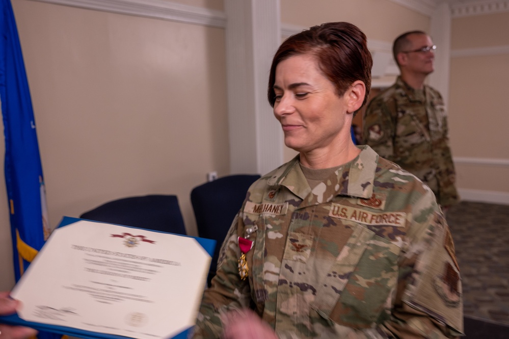 4th Mission Support Group bids farewell to Col. McElhaney and welcomes Col. Walker