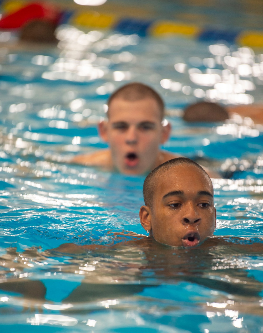 Naval Reserve Officers Training Corps (NROTC) New Student Indoctrination (NSI) Cycle 2 Swim Qualification and Man Overboard