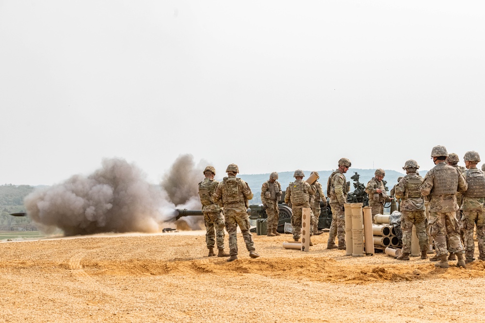 Direct Fire Artillery Training at Fort McCoy, WI