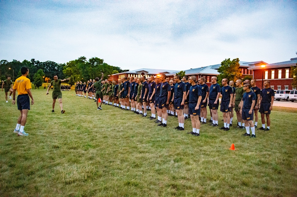 Naval Reserve Officers Training Corps (NROTC) New Student Indoctrination (NSI) Cycle 2 Physical Training