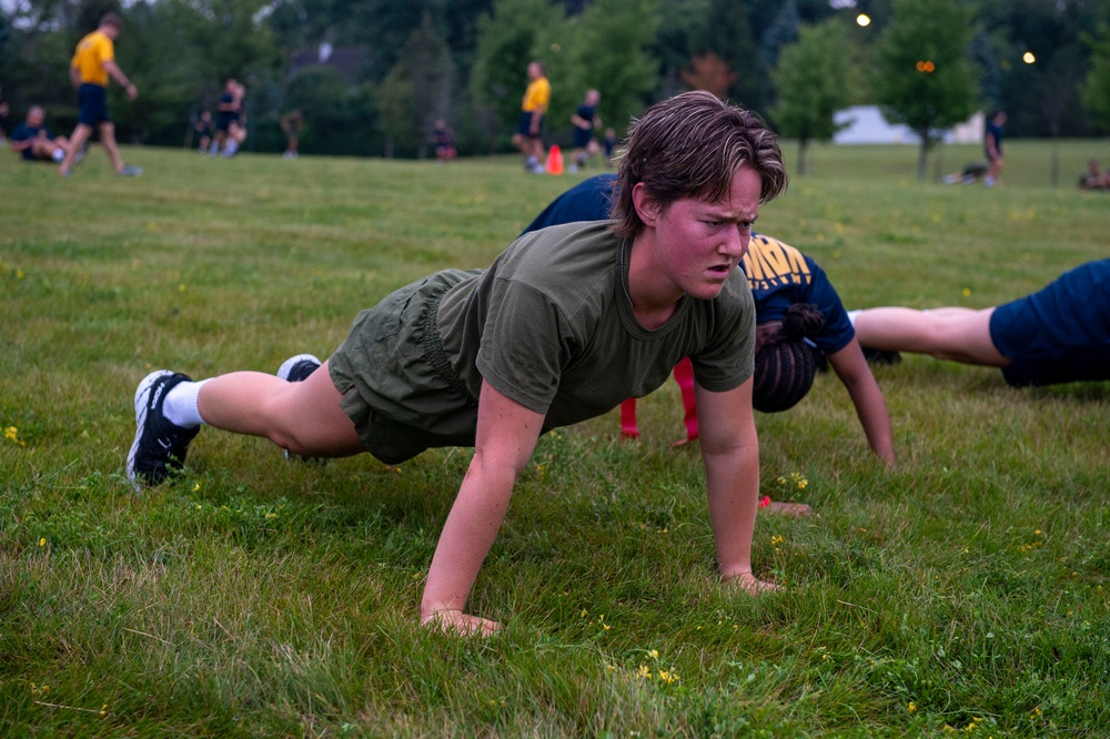 Naval Reserve Officers Training Corps (NROTC) New Student Indoctrination (NSI) Cycle 2 Physical Training