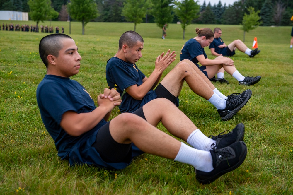 Naval Reserve Officers Training Corps (NROTC) New Student Indoctrination (NSI) Cycle 2 Physical Training