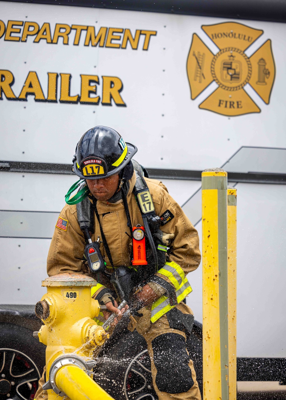 HFD Firefighting Demonstration on JBPHH