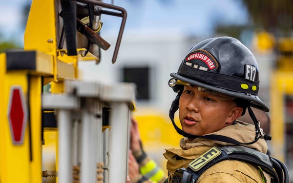 HFD Firefighting Demonstration on JBPHH