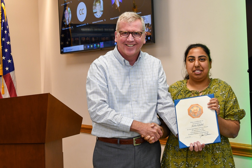 Length of Service Award - Aisha Khalid