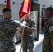 U.S. Marine Corps Capt. Connor McNamara relieves Capt. Moses Menchaca, outgoing company commander during Headquarters Company Change of Command Ceremony at the National Museum of the Marine Corps