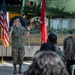 U.S. Marine Corps Capt. Connor McNamara relieves Capt. Moses Menchaca, outgoing company commander during Headquarters Company Change of Command Ceremony at the National Museum of the Marine Corps