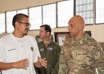 Lt. Gen. Robinson visits Randolph Air Force Base