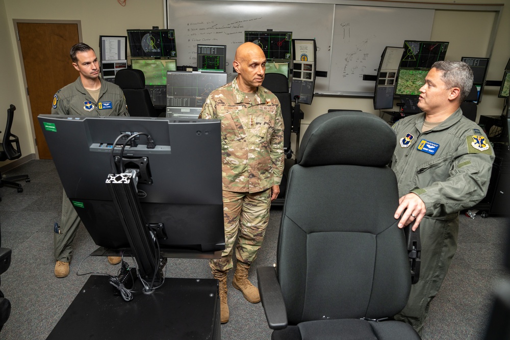 Lt. Gen. Robinson visits Randolph Air Force Base