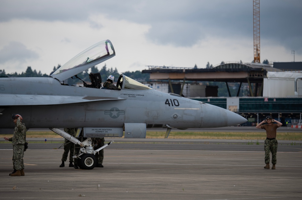 123rd FS conducts DACT with 194th FS and the U.S. Navy's VFA-136