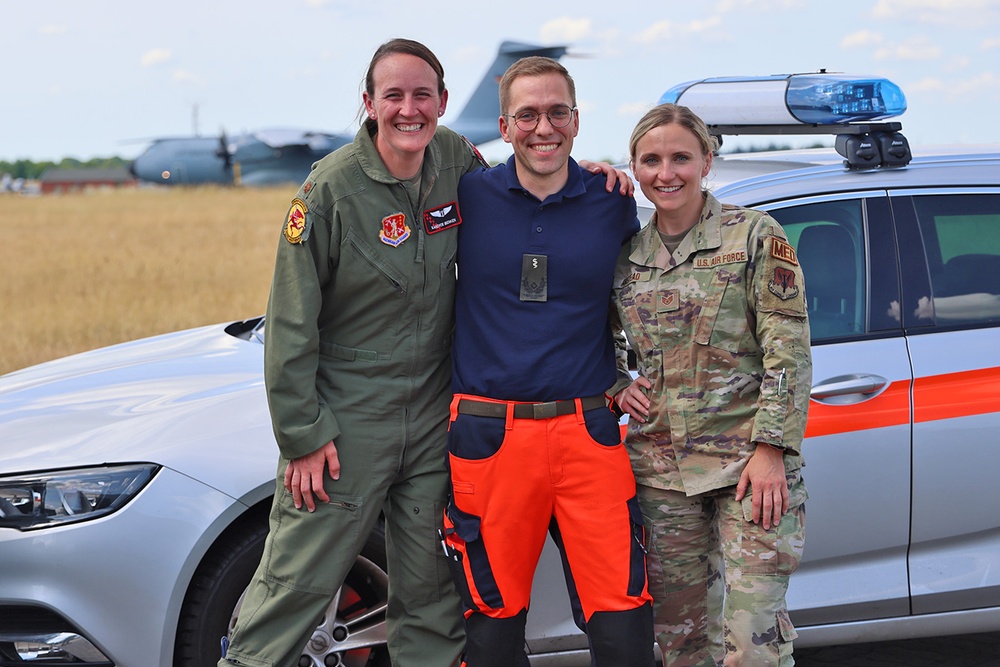 Joint Medical Team at Air Defender 23 Exchange Mementos