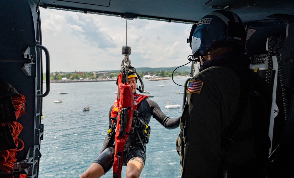 Traverse City Coast Guard performs at Cherry Festival