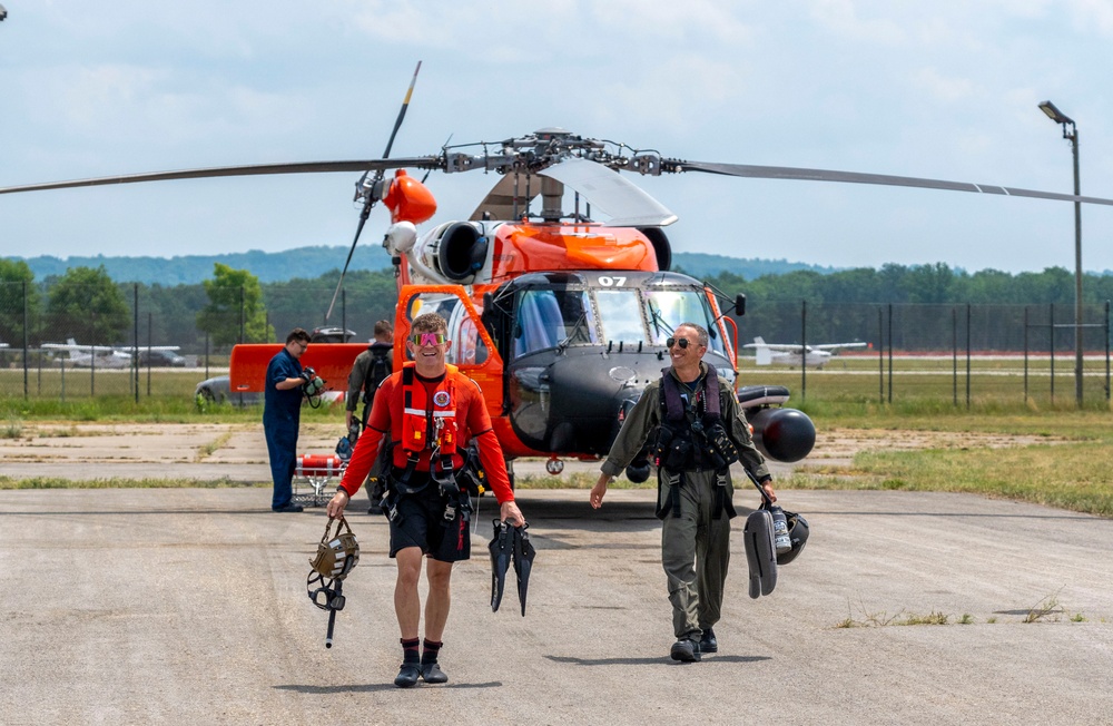 Traverse City Coast Guard performs at Cherry Festival