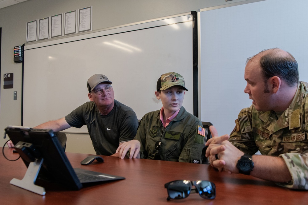 Young aviator joins the 185th SOS as pilot for a day