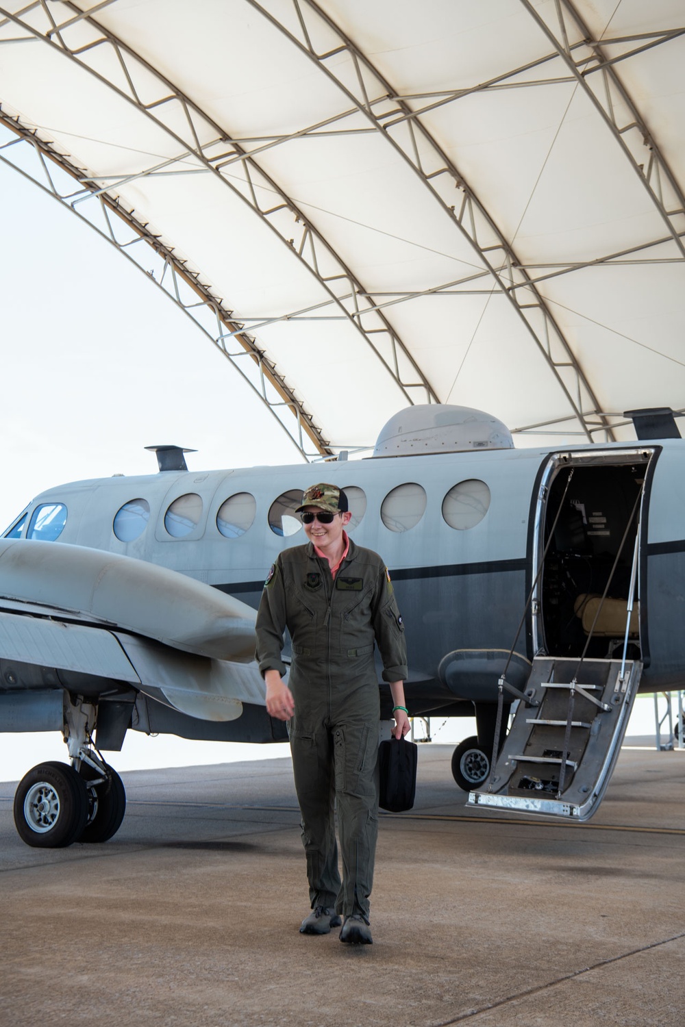 Young aviator joins the 185th SOS as pilot for a day