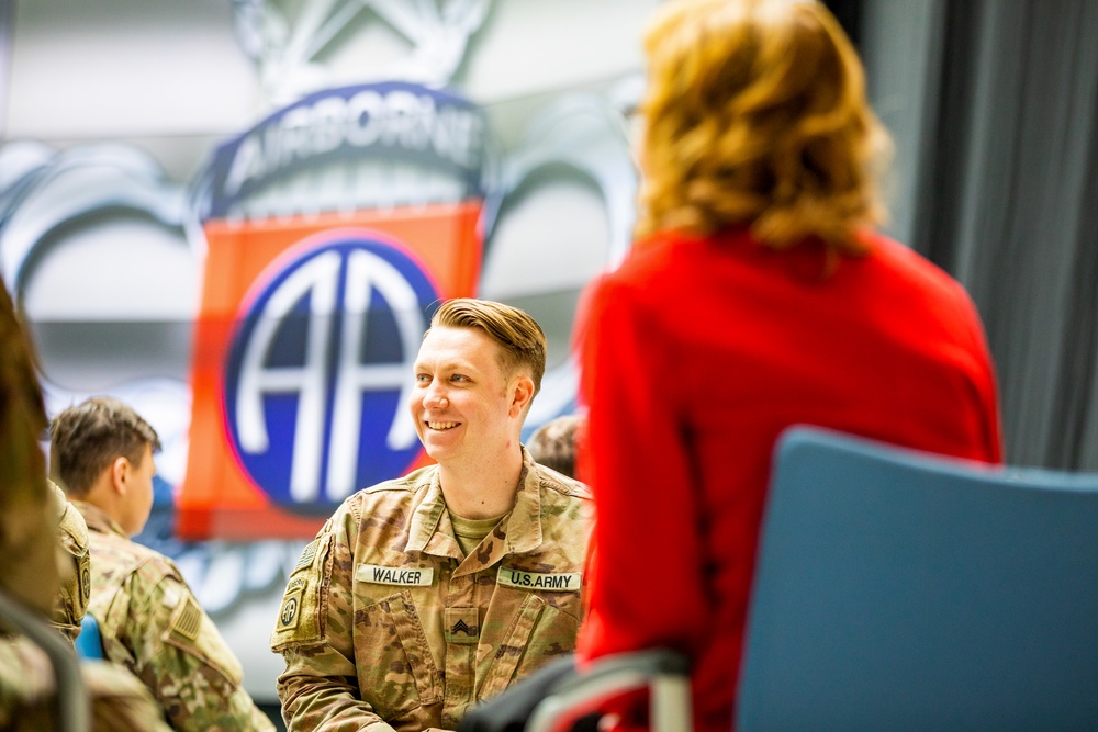 Cory Booker, Mark Kelly and Others Visit Paratroopers