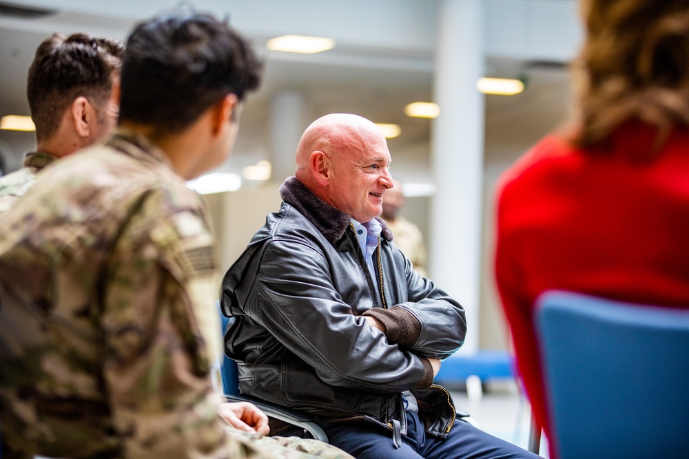 Cory Booker, Mark Kelly and Others Visit Paratroopers