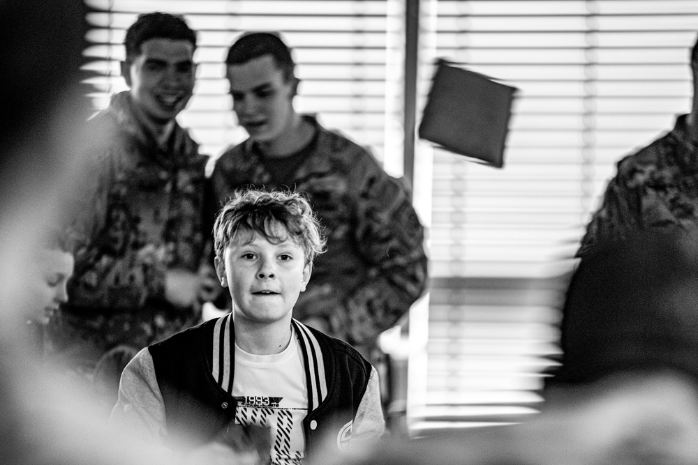 Paratroopers Spend Afternoon with Orphans