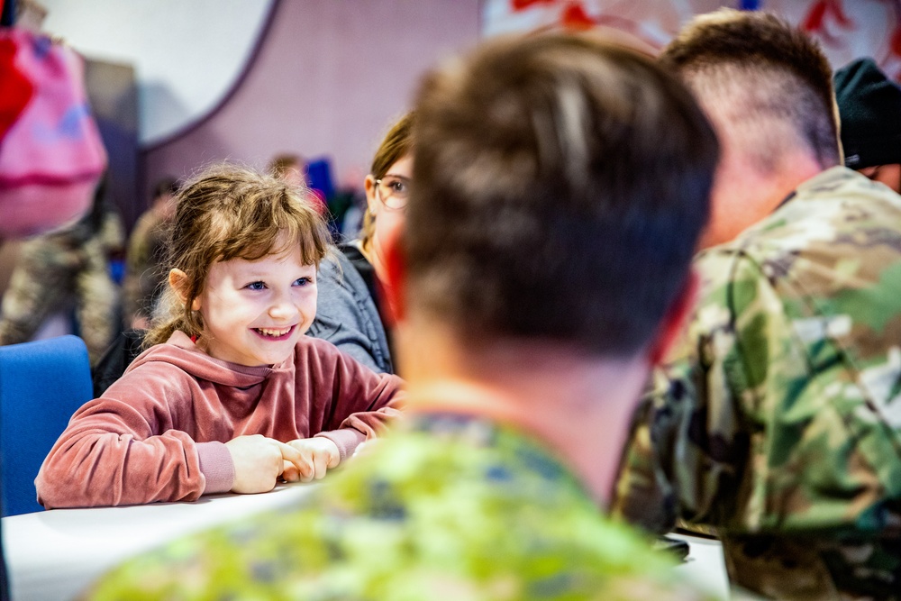 Paratroopers Spend Afternoon with Orphans