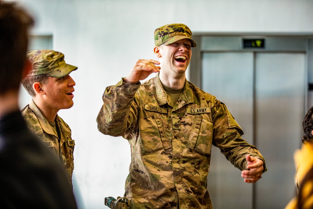 Paratroopers Spend Afternoon with Orphans