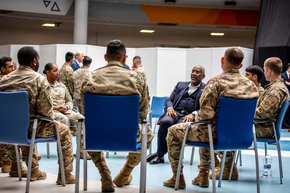 Nancy Pelosi Among Others Visits 82nd Airborne Division