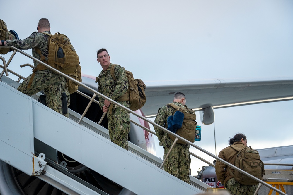 U.S. Coast Guard Port Security Unit 312 departs for Australia