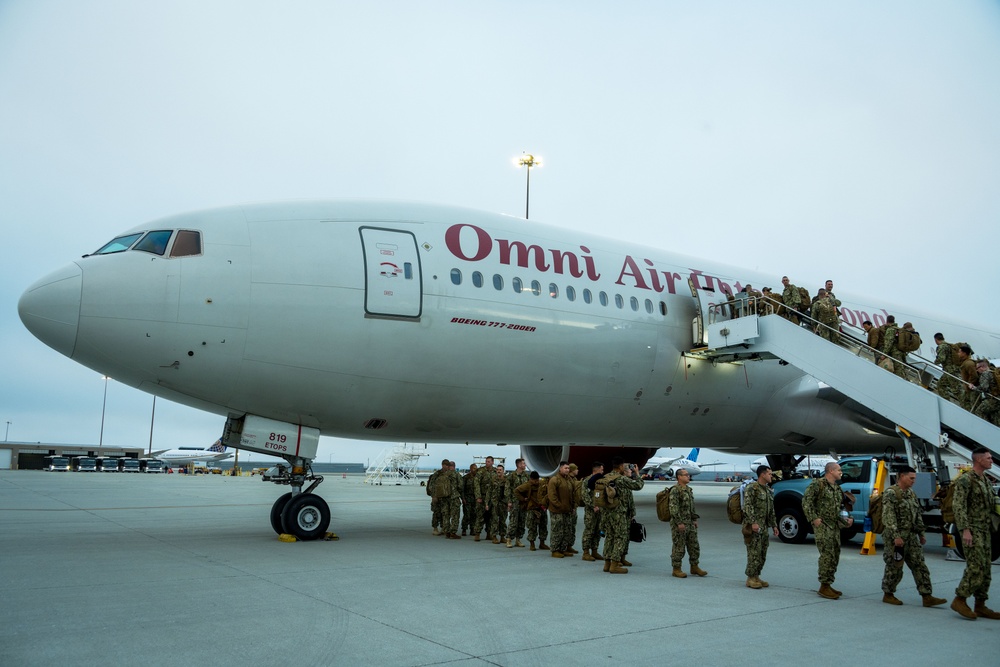 U.S. Coast Guard Port Security Unit 312 departs for Australia