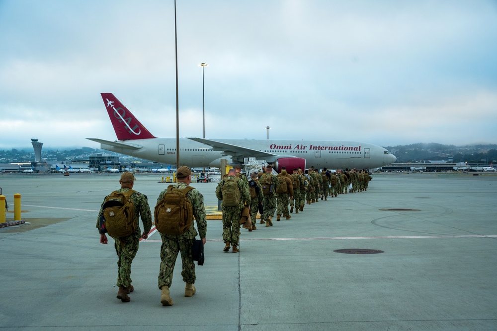 U.S. Coast Guard Port Security Unit 312 departs for Australia