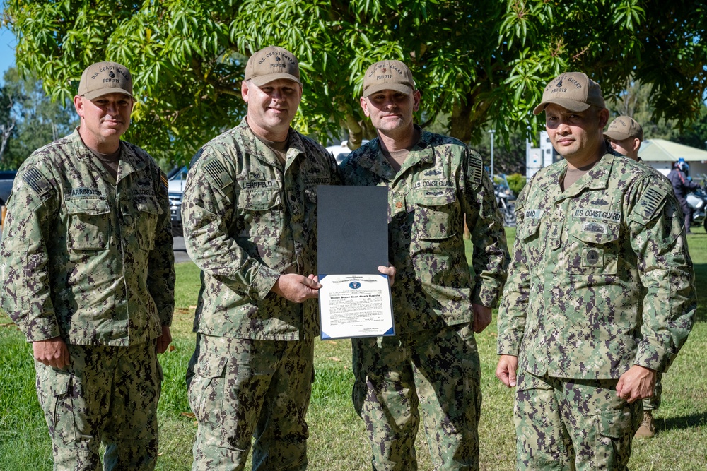 U.S. Coast Guard Port Security Unit 312 holds advancement ceremony