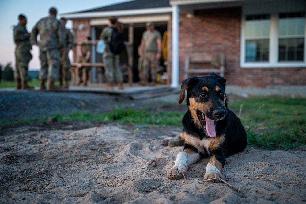 103rd Engineers help build houses for disabled native veterans