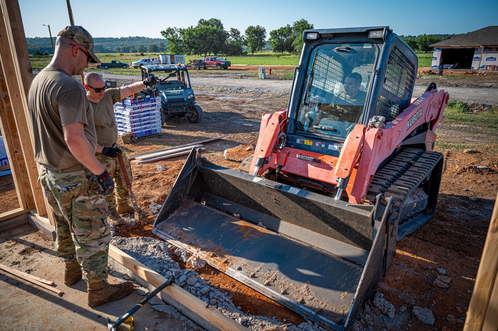 103rd Engineers help build houses for disabled native veterans