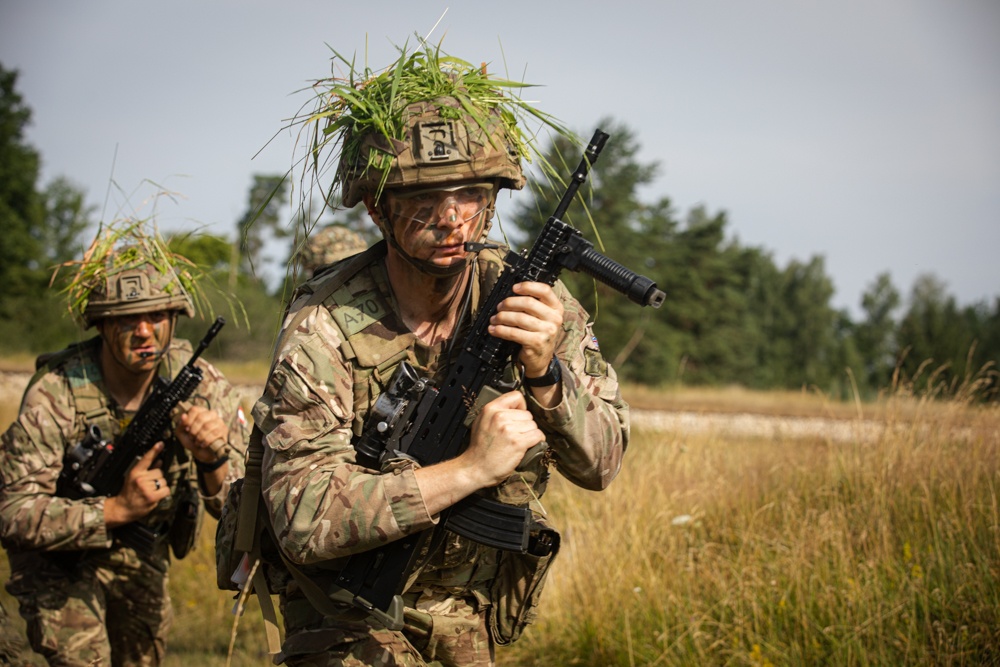 Royal Military Academy Sandhurst trains at Grafenwoehr