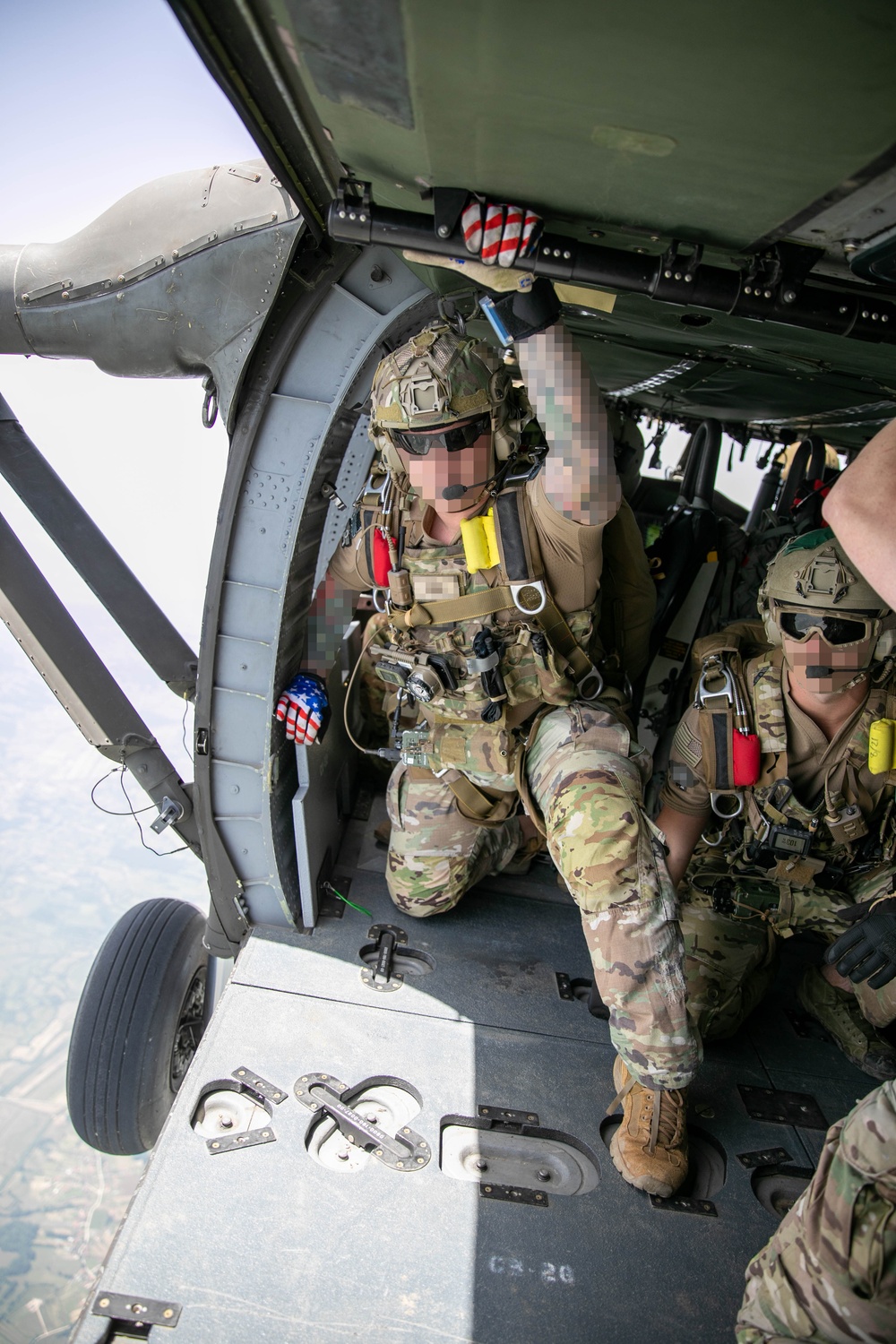 US Special Forces conduct military free-fall airborne operations in Bosnia-Herzegovina