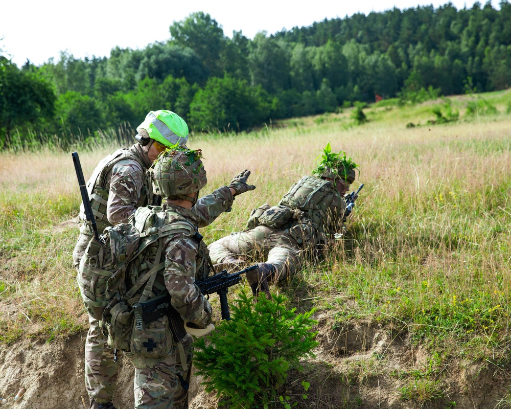Royal Military Academy Sandhurst trains at Grafenwoehr