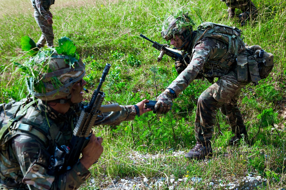 Royal Military Academy Sandhurst trains at Grafenwoehr