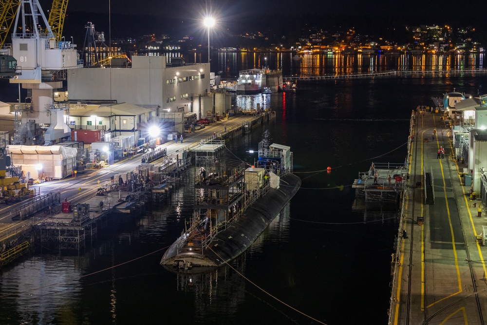 Structural Upgrades Complete on Dry Dock 5, USS Connecticut Docks for Availability