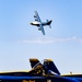 The U.S. Navy Flight Demonstration Squadron, the Blue Angels, perform at the Defenders of Liberty Air Show over Barksdale Air Force Base, LA.