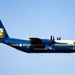 The U.S. Navy Flight Demonstration Squadron, the Blue Angels, perform at the Defenders of Liberty Air Show over Barksdale Air Force Base, LA.