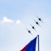 The U.S. Navy Flight Demonstration Squadron, the Blue Angels, perform at the Defenders of Liberty Air Show over Barksdale Air Force Base, LA.