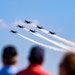 The U.S. Navy Flight Demonstration Squadron, the Blue Angels, perform at the Defenders of Liberty Air Show over Barksdale Air Force Base, LA.