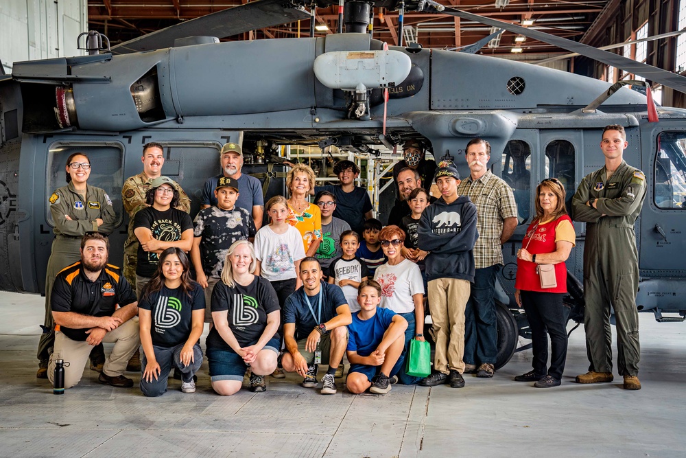 Big Brothers Big Sisters visit the 58th Special Operations Wing