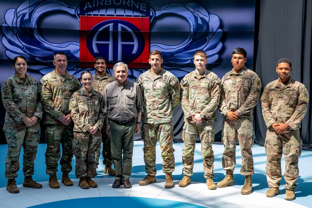 U.S. Senator Jack Reed Visits 82nd Airborne Division in Poland