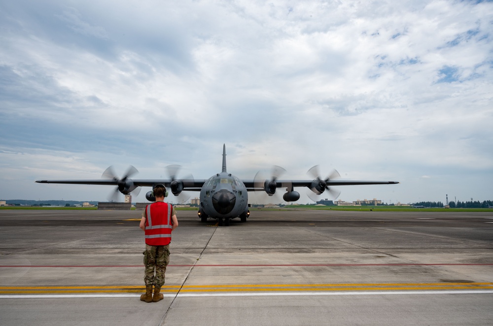 C-130 Hercules arrive to Yokota AB for Mobility Guardian 2023