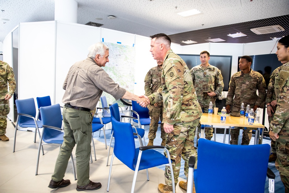 U.S. Senator Jack Reed Visits 82nd Airborne Division in Poland