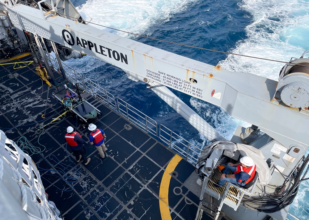 Unmanned Wave Glider at Sea