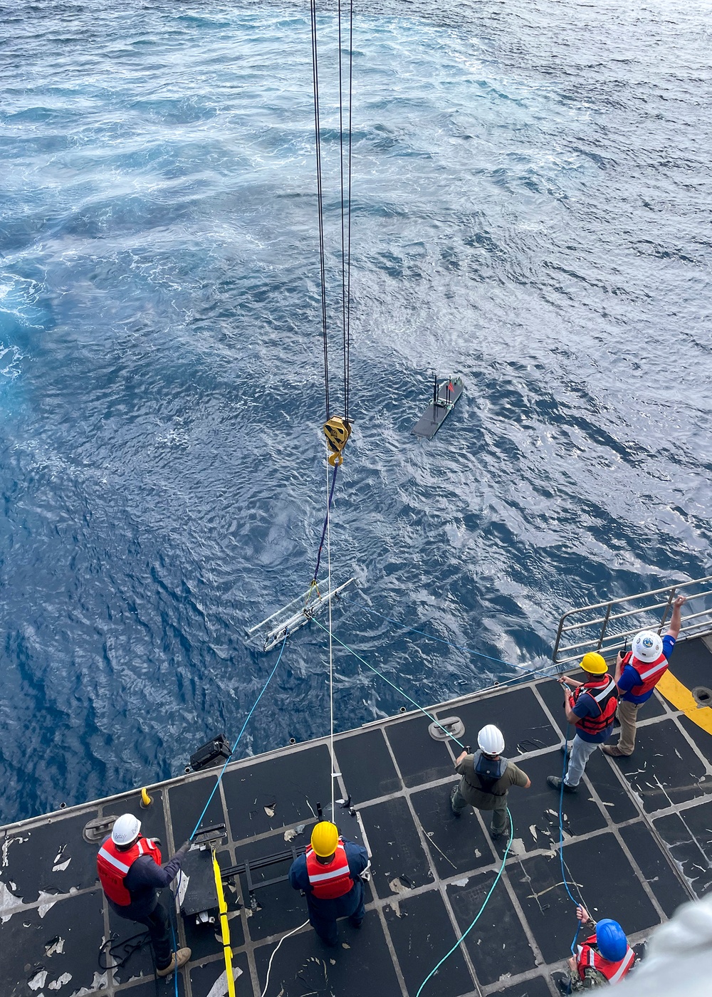 Unmanned Wave Glider at Sea